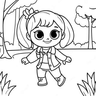 Pagina Para Colorear De Aventura De Polly Pocket En El Parque 12801-10050