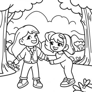 Pagina Para Colorear De Aventura De Polly Pocket En El Parque 12801-10052