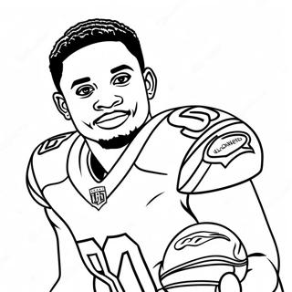 Pagina Para Colorear De Stefon Diggs 14230-11189