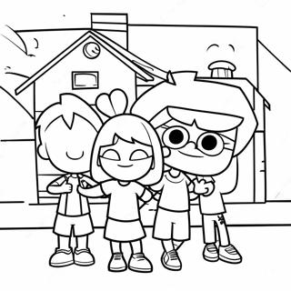 Pagina Para Colorear De Diversion Familiar En Loud House 1471-1180