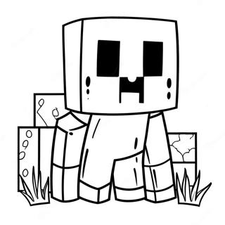 Animal De Minecraft Páginas Para Colorear