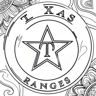 Rangers De Texas Páginas Para Colorear