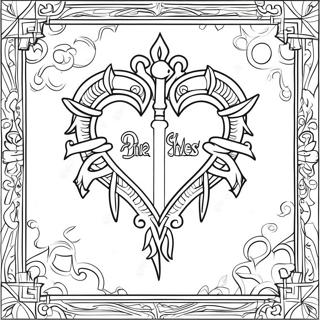 Pagina Para Colorear Del Logo De Kingdom Hearts 15790-12435