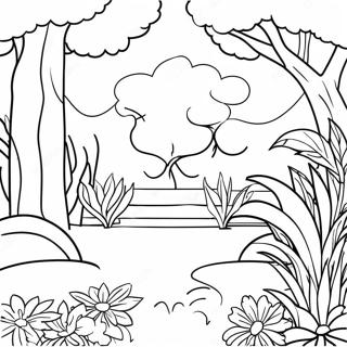 Pagina Para Colorear De Escena Del Jardin Del Eden 1641-1311