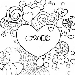 Pagina Para Colorear De Corazon De Caramelo 18410-14527