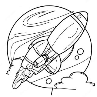 Pagina Para Colorear Del Transbordador Espacial Colorido Orbitando La Tierra 22183-17534