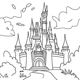 Pagina Para Colorear De Castillo De Disney 2220-1765