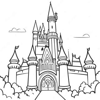 Pagina Para Colorear De Castillo De Disney 2220-1767