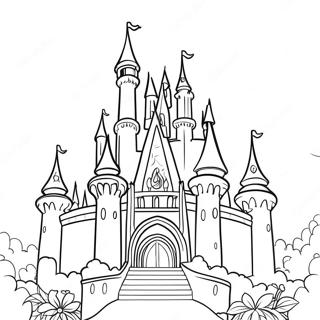 Pagina Para Colorear De Castillo Magico De Disney 2221-1790