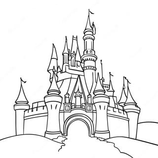 Pagina Para Colorear De Castillo Magico De Disney 2221-1791