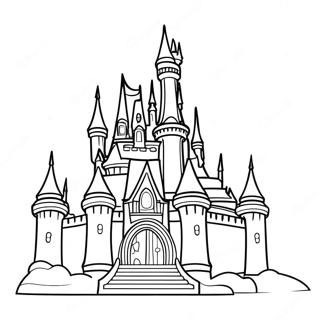 Pagina Para Colorear De Castillo Magico De Disney 2221-1792