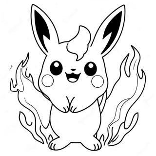 Flareon Páginas Para Colorear