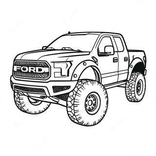 Ford Raptor Páginas Para Colorear