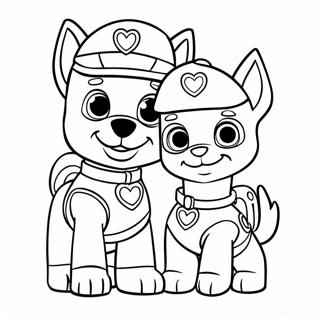 Pagina Para Colorear Del Dia De San Valentin De Paw Patrol 22942-18118