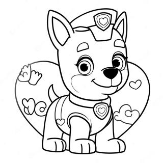 Pagina Para Colorear Del Dia De San Valentin De Paw Patrol 22942-18119