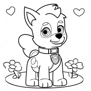 Pagina Para Colorear Del Dia De San Valentin De Paw Patrol 22942-18120