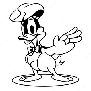 Pagina Para Colorear De Pato Daffy En Pose Divertida 23713-18722