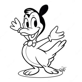 Pagina Para Colorear De Pato Daffy En Pose Divertida 23713-18723