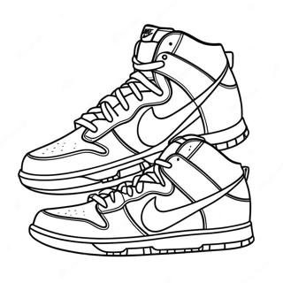 Pagina Para Colorear De Nike Dunks 25352-20037