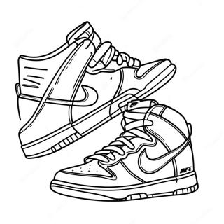 Pagina Para Colorear De Nike Dunks 25352-20038