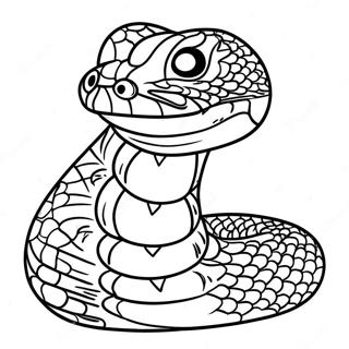 Serpiente De Cascabel Páginas Para Colorear