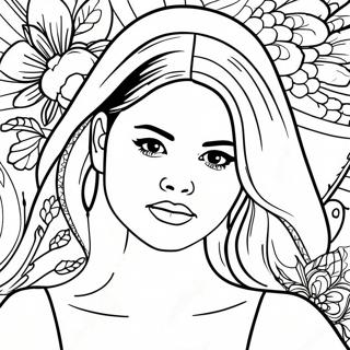 Pagina Para Colorear De Selena Gomez 27054-21386