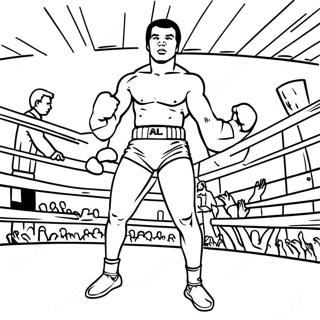 Pagina Para Colorear De Muhammad Ali En El Ring 28005-22123