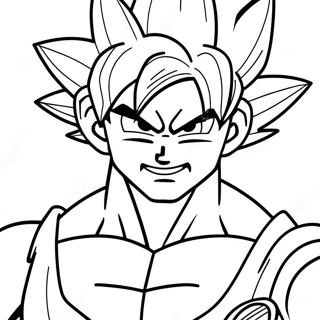 Goku Super Saiyan 4 Páginas Para Colorear