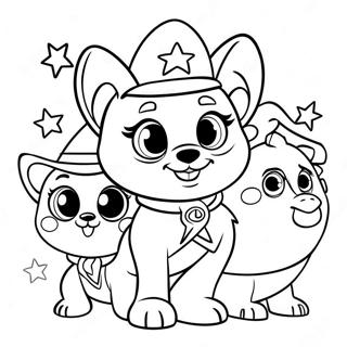 Pagina Para Colorear De Sheriff Callie Con Sus Amigos 28675-22653