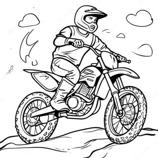 Pagina Para Colorear De Piloto De Motocicleta De Tierra Genial 291-236