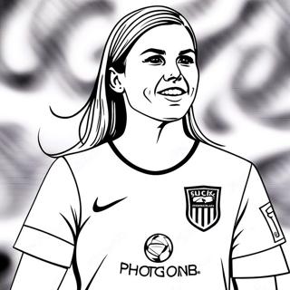 Alex Morgan Páginas Para Colorear