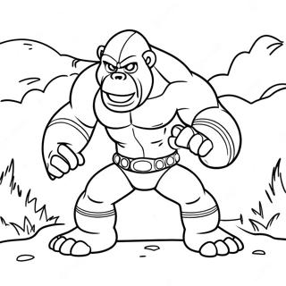 Pagina Para Colorear De Optimus Primal En Pose De Batalla 3271-2610