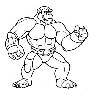 Pagina Para Colorear De Optimus Primal En Pose De Batalla 3271-2612