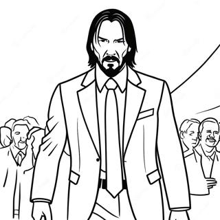 Pagina Para Colorear De John Wick En Accion 33004-26112