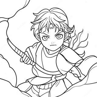 Pagina Para Colorear De Paneles De Manga De Demon Slayer 34463-27246