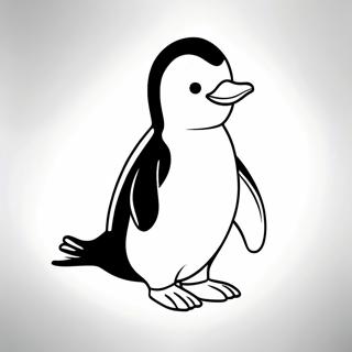 Pingu Páginas Para Colorear