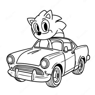 Pagina Para Colorear De Coche De Sonic 35243-27870