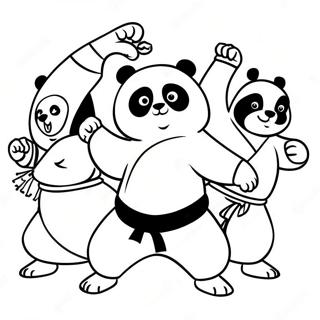 Pagina Para Colorear De Po Y Amigos En Kung Fu 36964-29230