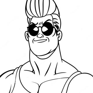 Pagina Para Colorear De Johnny Bravo 37303-29489