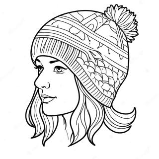 Gorro De Invierno Páginas Para Colorear