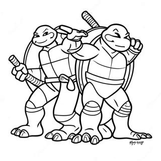 Pagina Para Colorear De Tmnt 38263-30259