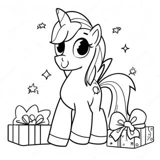 Mi Pequeño Pony Navidad Páginas Para Colorear