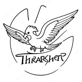 Pagina Para Colorear Del Logo De Thrasher Skateboard 38873-30754