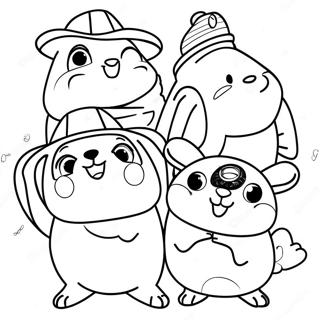 Pagina Para Colorear De Aventura Del Equipo Wonder Pets 39974-31619