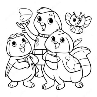 Pagina Para Colorear De Aventura Del Equipo Wonder Pets 39974-31620