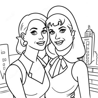 Pagina Para Colorear Clasica De Betty Y Veronica 39993-31631