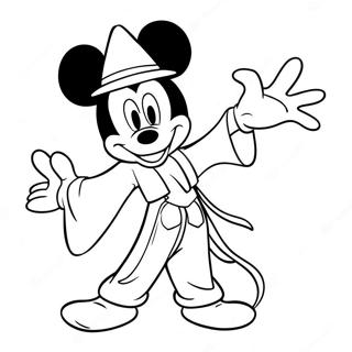 Pagina Para Colorear De Mickey El Mago 41703-32953