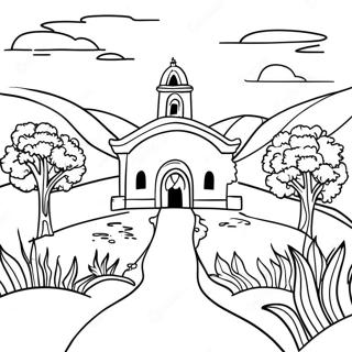 Pagina Para Colorear De Un Hermoso Paisaje Portugues 42054-33236