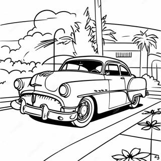 Pagina Para Colorear De Coche Retro De 1950 42663-33716