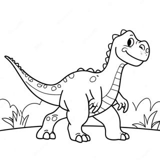 Pagina Para Colorear De Un Gran Dinosaurio 42793-33815